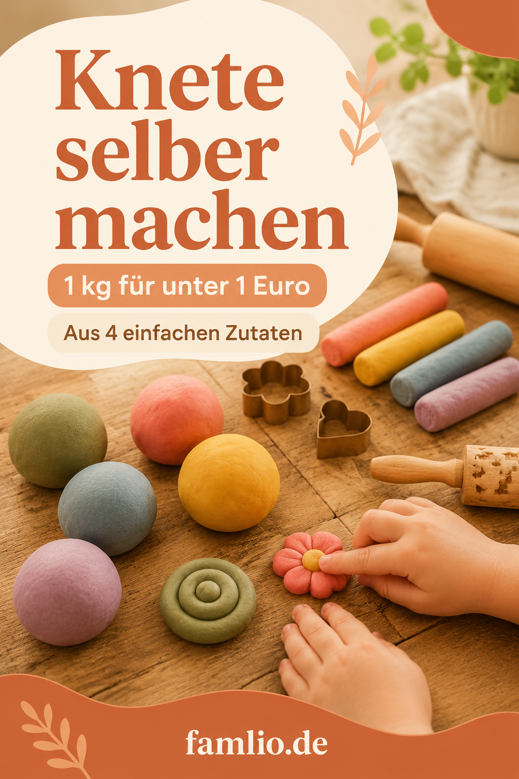 Knete selber machen – 1 kg für unter 1 Euro