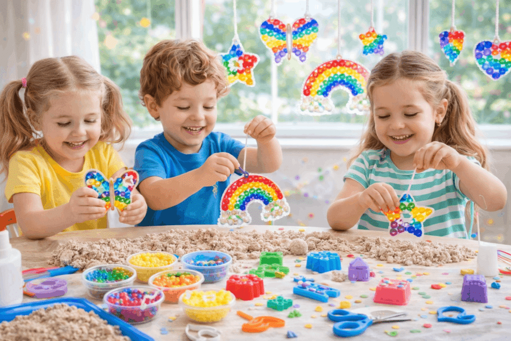 Sonnenfänger basteln mit Kindern