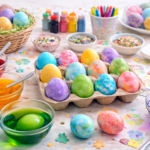Ostereier färben mit Kindern