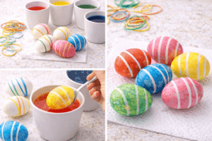 Gummiband Muster (Streifen ohne Malen)