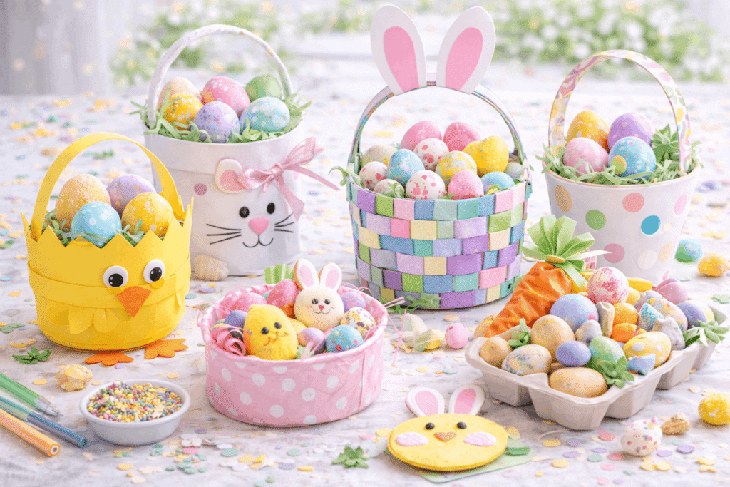 Osterkörbchen basteln