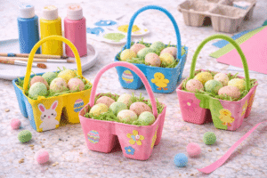 Osterkörbchen aus Eierkarton