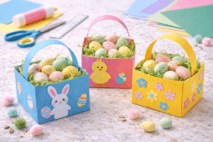 Osterkörbchen aus Papier