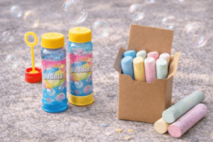 Seifenblasen + Straßenkreide