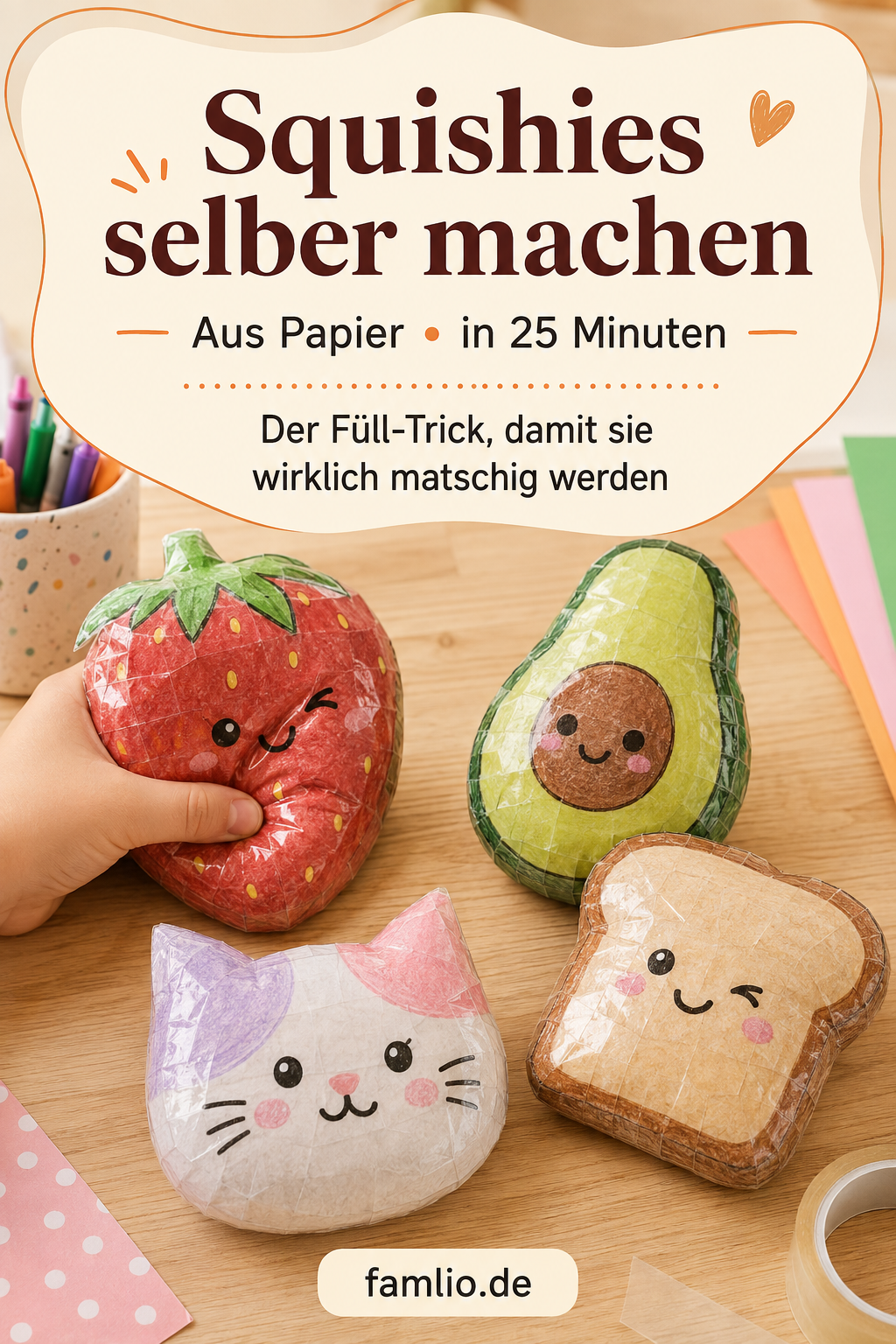 Squishies selber machen – die einfache Papier-Variante