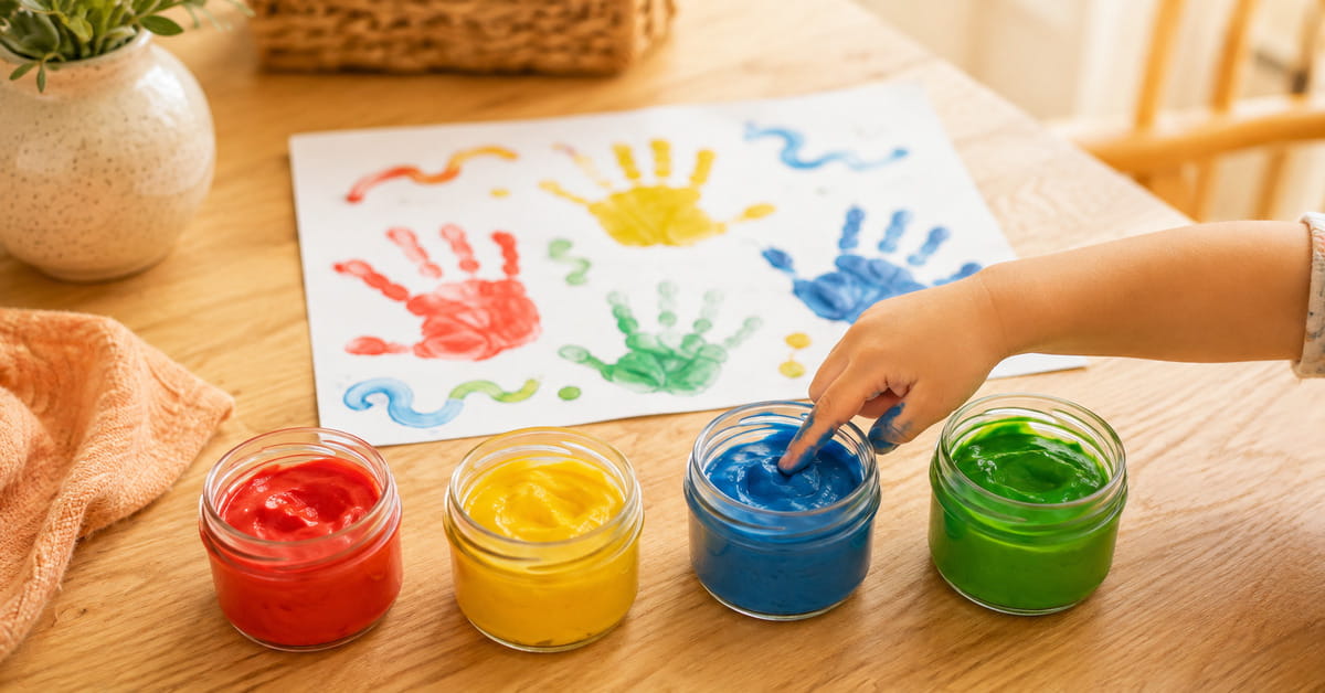 Fingerfarben selber machen