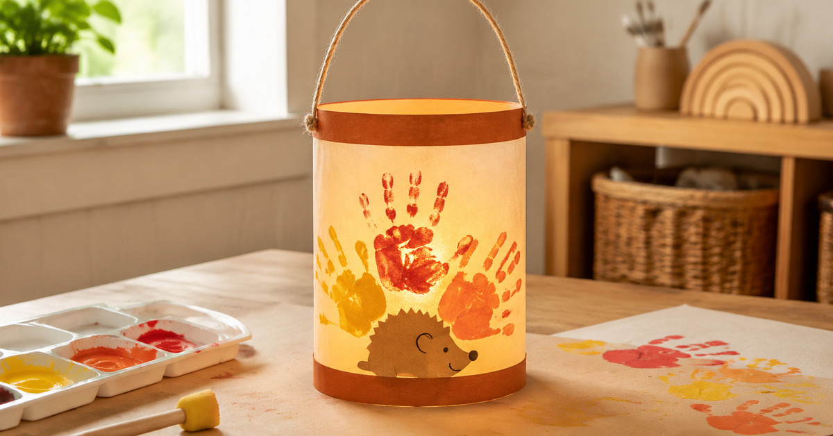 Laternen basteln im Kindergarten