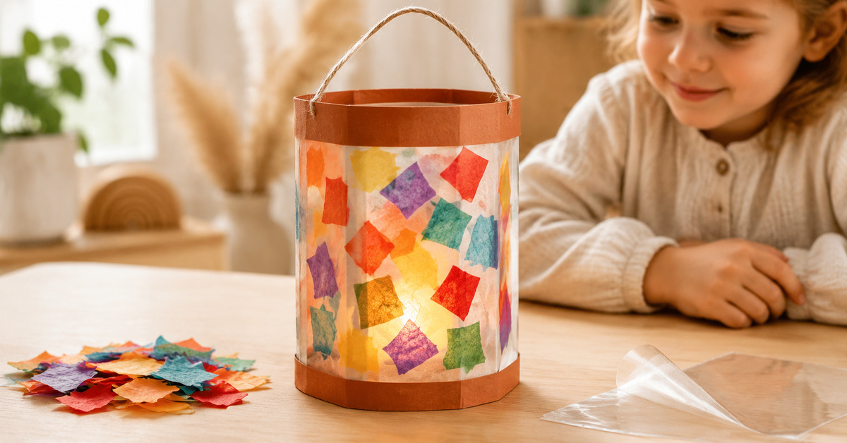 Laternen basteln im Kindergarten
