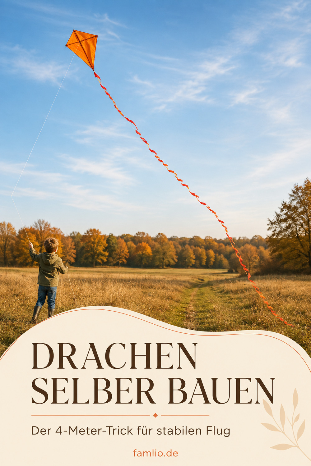 Drachen selber bauen – der 4-Meter-Trick für einen stabilen Flug