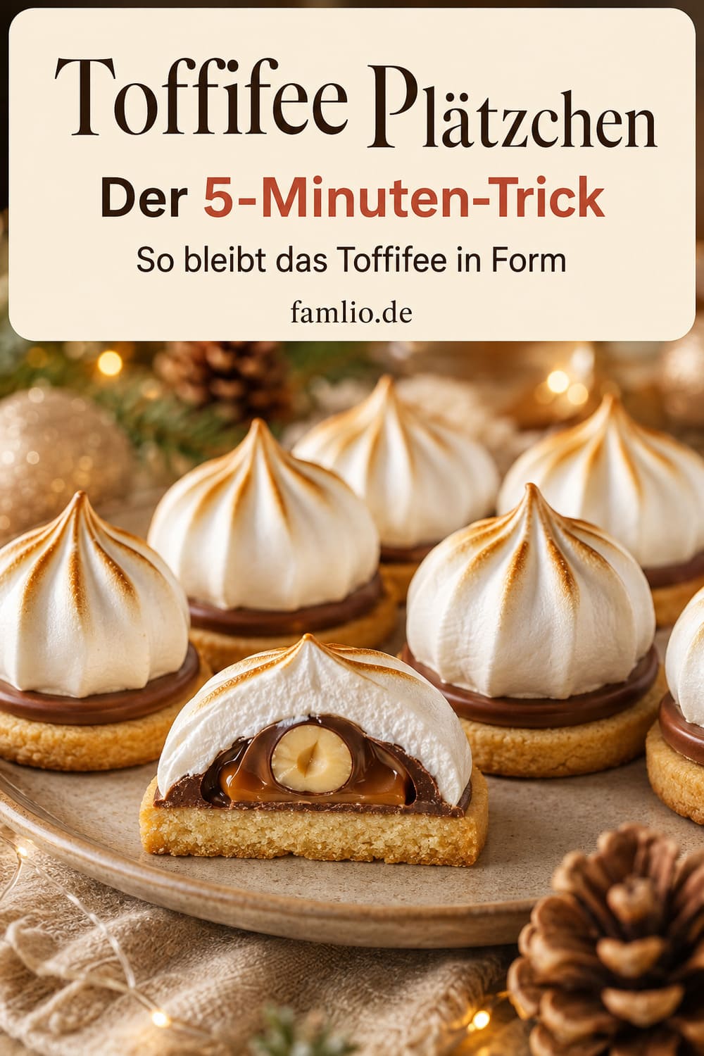 Toffifee Plätzchen – mit dem 5-Minuten-Trick bleibt das Toffifee in Form
