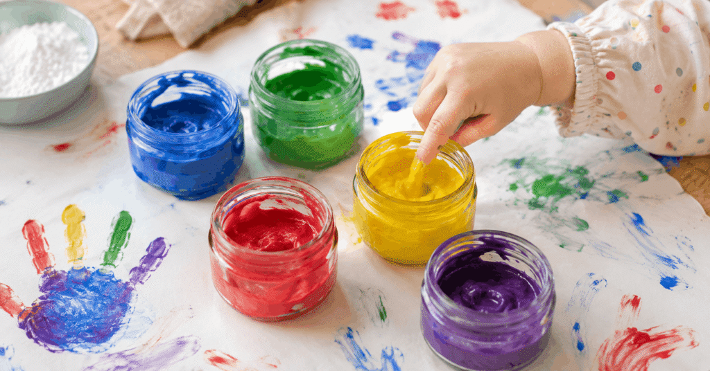 Fingerfarben selber machen